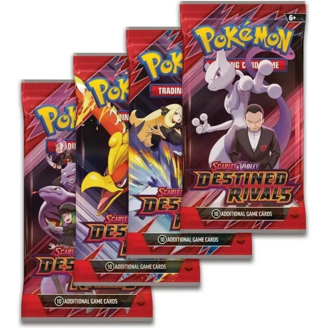 Pokémon TCG: Scarlet & Violet—Destined Rivals Booster Pack Art Set (4 Packs)